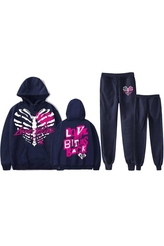 AJ Lee Merch Fans Unisex Hoodie Jogger Set – 2-Piece Pullover Sweatshirt & Pants Streetwear Outfit for Wrestling Fans