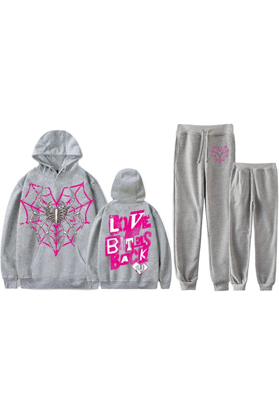 AJ Lee Merch Fans Unisex Hoodie & Jogger Set – 2-Piece Pullover Sweatshirt and Pants Streetwear Outfit for Wrestling Fans