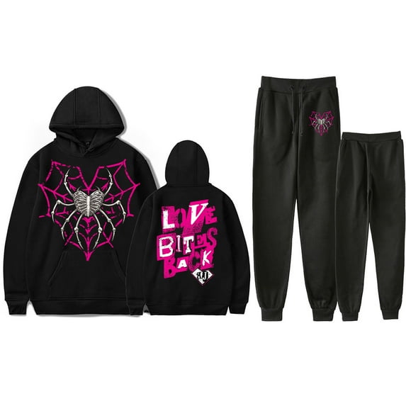 AJ Lee Merch Fans Unisex Hoodie & Jogger Set – 2-Piece Pullover Sweatshirt and Pants Streetwear Outfit for Wrestling Fans