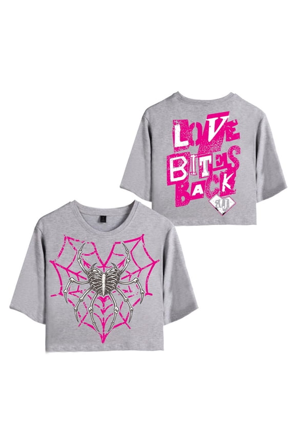 AJ Lee Merch Fans Women’s Crop Top – Short Sleeve Crewneck Streetwear Graphic Tee for Wrestling Fan Support Fashion Streetwear