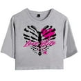 thumbnail image 1 of AJ Lee Merch Love Bites Back T-Shirt For Women&Girls Midriff Short Sleeve Summer Clothing Vest Tee, 1 of 5