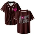 thumbnail image 1 of AJ Lee Merch Love Bites Baseball Jersey Shirt V-Neck Women Men Short Sleeve Streetwear Clothes, 1 of 3