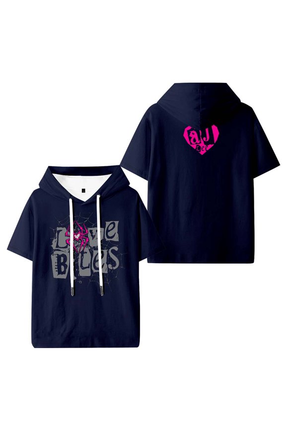 AJ Lee Merch Love Bites Hooded T-Shirts Women Men Short Sleeve Tee Casual Fashion Clothes