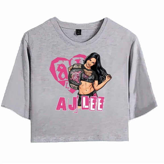 AJ Lee Merch Love Bites Pic T-Shirt For Women&Girls Midriff Short Sleeve Summer Clothing Vest Tee