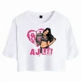 thumbnail image 1 of AJ Lee Merch Love Bites Pic T-Shirt For Women&Girls Midriff Short Sleeve Summer Clothing Vest Tee, 1 of 5