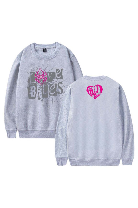 AJ Lee Merch Love Bites Sweatshirt Women Men Casual Crewneck Long Sleeve Pullover Clothes