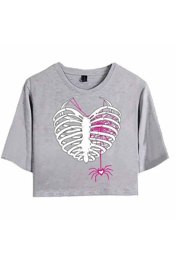 AJ Lee Merch Love Bites T-Shirt For Women&Girls Midriff Short Sleeve Summer Clothing Vest Tee