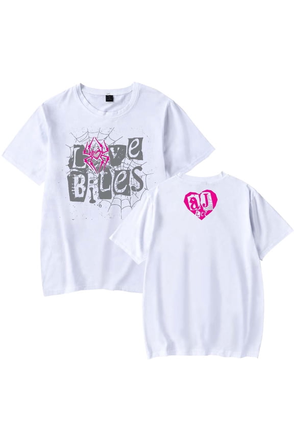 AJ Lee Merch Love Bites T-Shirt Women Men Casual Crewneck Short Sleeve Fashion Tee
