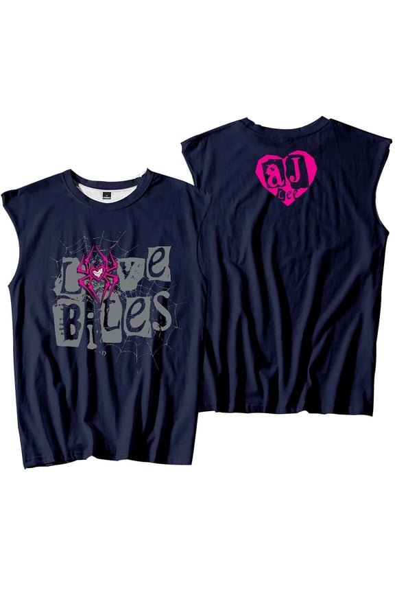 AJ Lee Merch Love Bites Tank Tops Sleeveless T-Shirt port Vest Women Men Casual Outdoor Sportwear