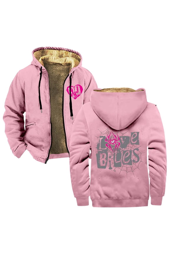 AJ Lee Merch Love Bites Zipper Hoodies Women Men Jacket Parkas Long Sleeve Fashion Streetwear Coat