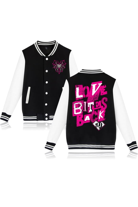 AJ Lee Merch Unisex Baseball Jacket – Long Sleeve Casual Graphic Fashion Streetwear Coat for Wrestling Fan Support