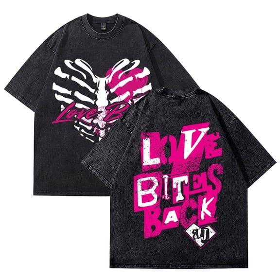 AJ Lee Merch Vintage Wash T-Shirts Streetwear Women Men Cotton Crewneck Short Sleeve Tee for Wrestling Fans and Supporters