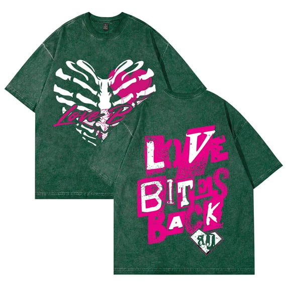 AJ Lee Merch Vintage Wash T-Shirts Streetwear Women Men Cotton Crewneck Short Sleeve Tee for Wrestling Fans and Supporters