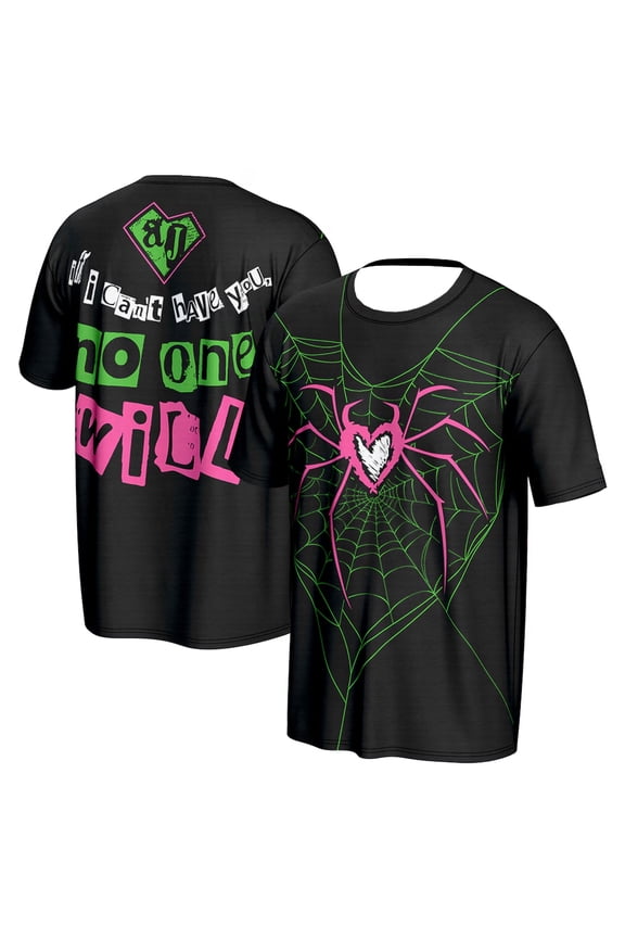 AJ Lee Spider T-Shirt Crewneck Short Sleeve Sport Tee Men Women Outdoor Streetwear Tops