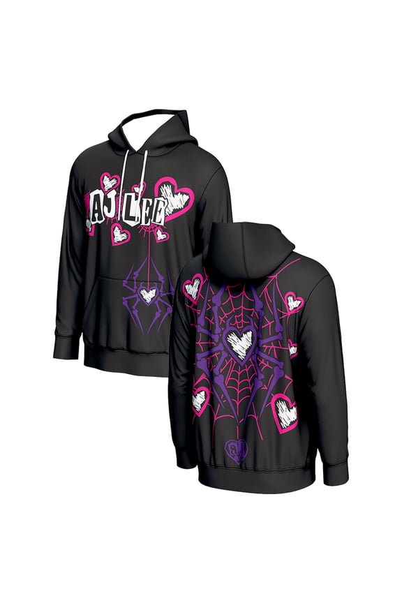 AJ Lee Spider Web Hoodie Long Sleeve Streetwear Men Women Hooded Sweatshirts