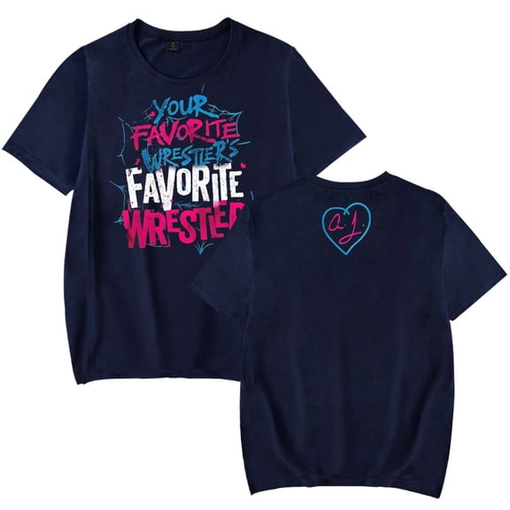 AJ Lee Your Favorite Wrestler Merch T-Shirt Women Men Casual Crewneck Short Sleeve Fashion Tee