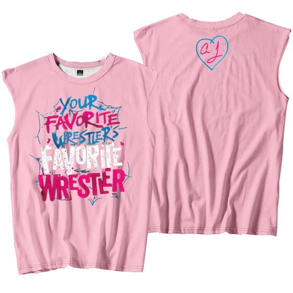 AJ Lee Your Favorite Wrestler Merch Tank Tops Sleeveless T-Shirt port Vest Women Men Casual Outdoor Sportwear