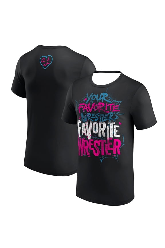 AJ Lee Your Favorite Wrestler's Favorite Wrestler T-shirt Short Sleeve Tee Men Women Streetwear Tops