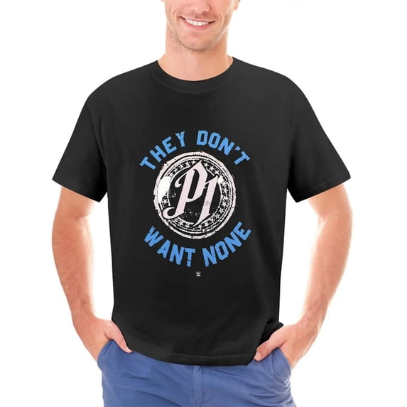 AJ STYLES THEY DONT WANT NONE T-SHIRT BLACK MENS WRESTLING RETRO TEE