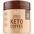 AJ SUPPS Keto Vitals Instant Keto Coffee Powder 30 Servings Vanilla