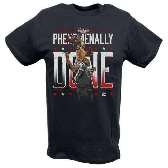 AJ Styles Omos Phenomenally Done Black T-shirt