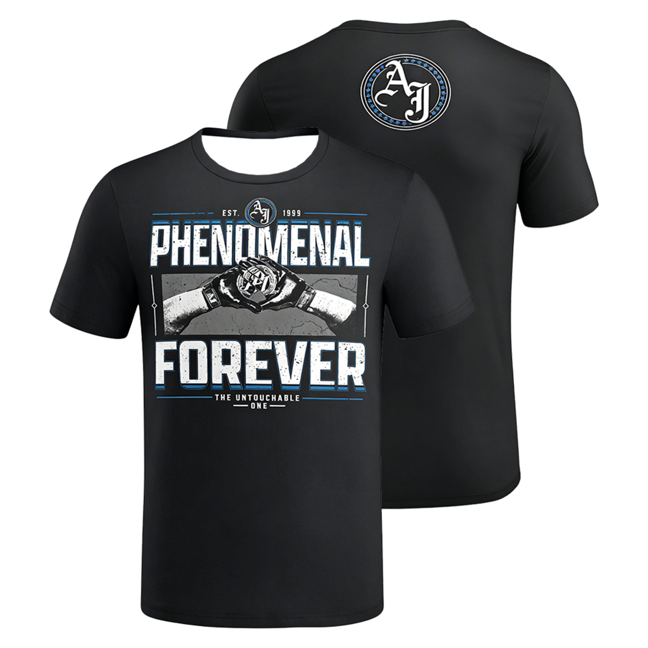AJ Styles Phenomenal Forever T-shirt O-Neck Short Sleeve Black Tee ...
