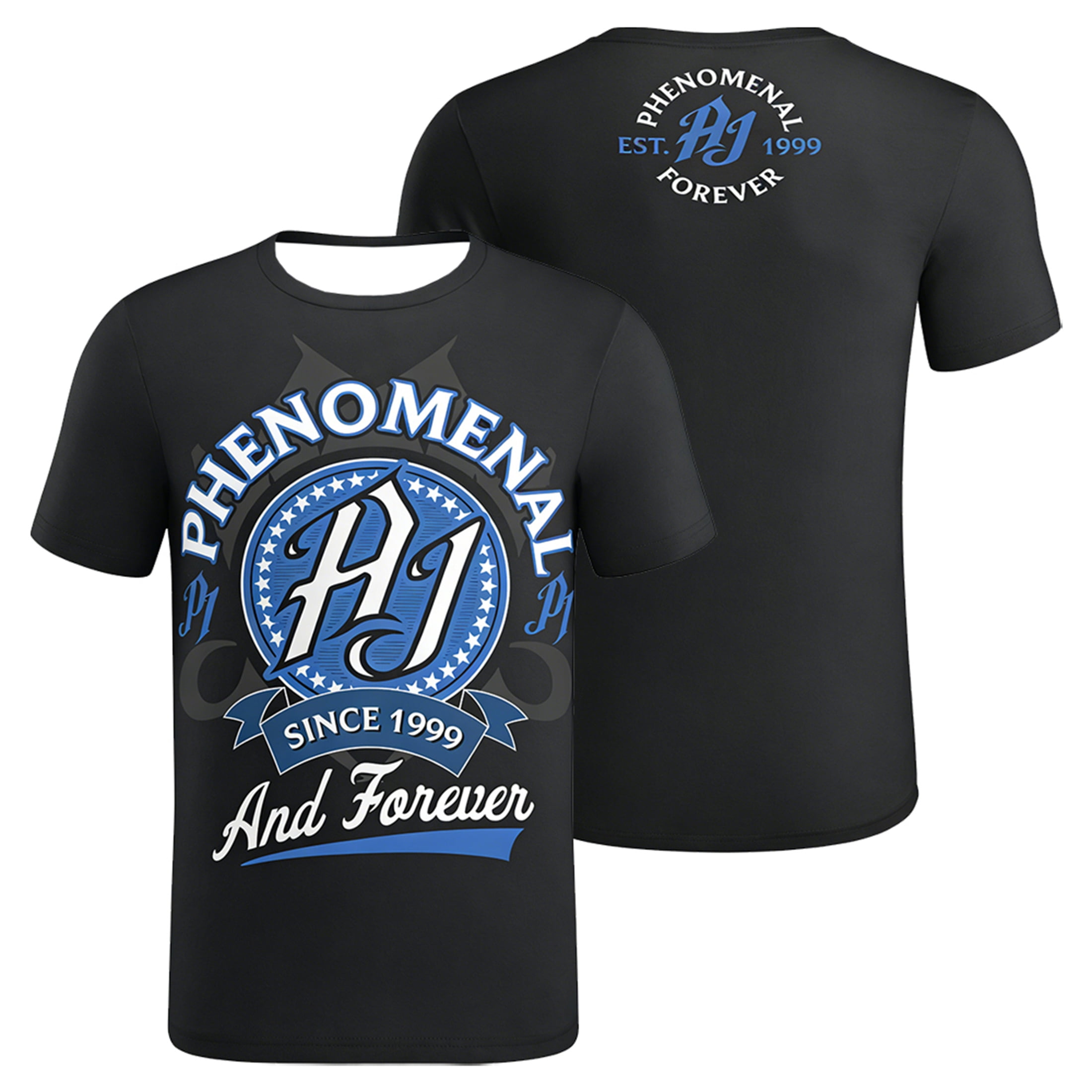 AJ Styles Phenomenal T-shirt Crewneck Short Sleeve Black Tee Women Men ...