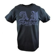 AJ Styles Signature WWE Mens Black T-shirt M