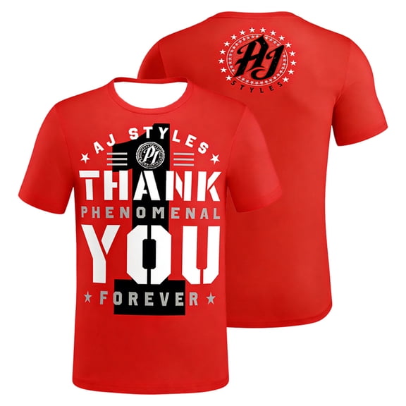 AJ Styles Thank You Phenomenal Forever T-shirt Short Sleeve Tee Women Men Streetwear Tops