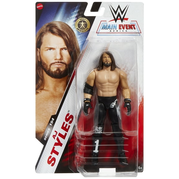AJ Styles - WWE Main Event 154 Mattel WWE Toy Wrestling Action Figure