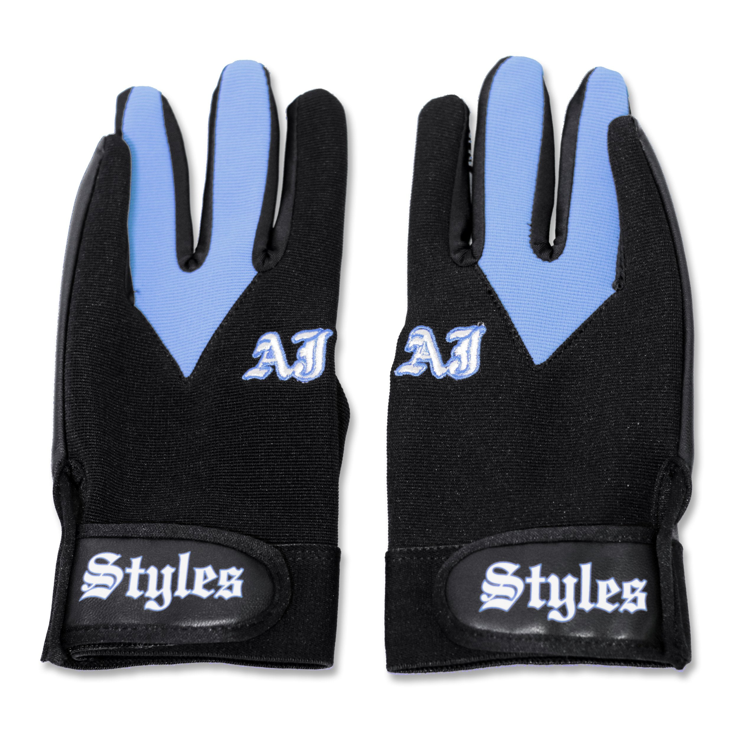 AJ Styles Blue Replica Gloves, WWE Superstar, Wrestling Fighting