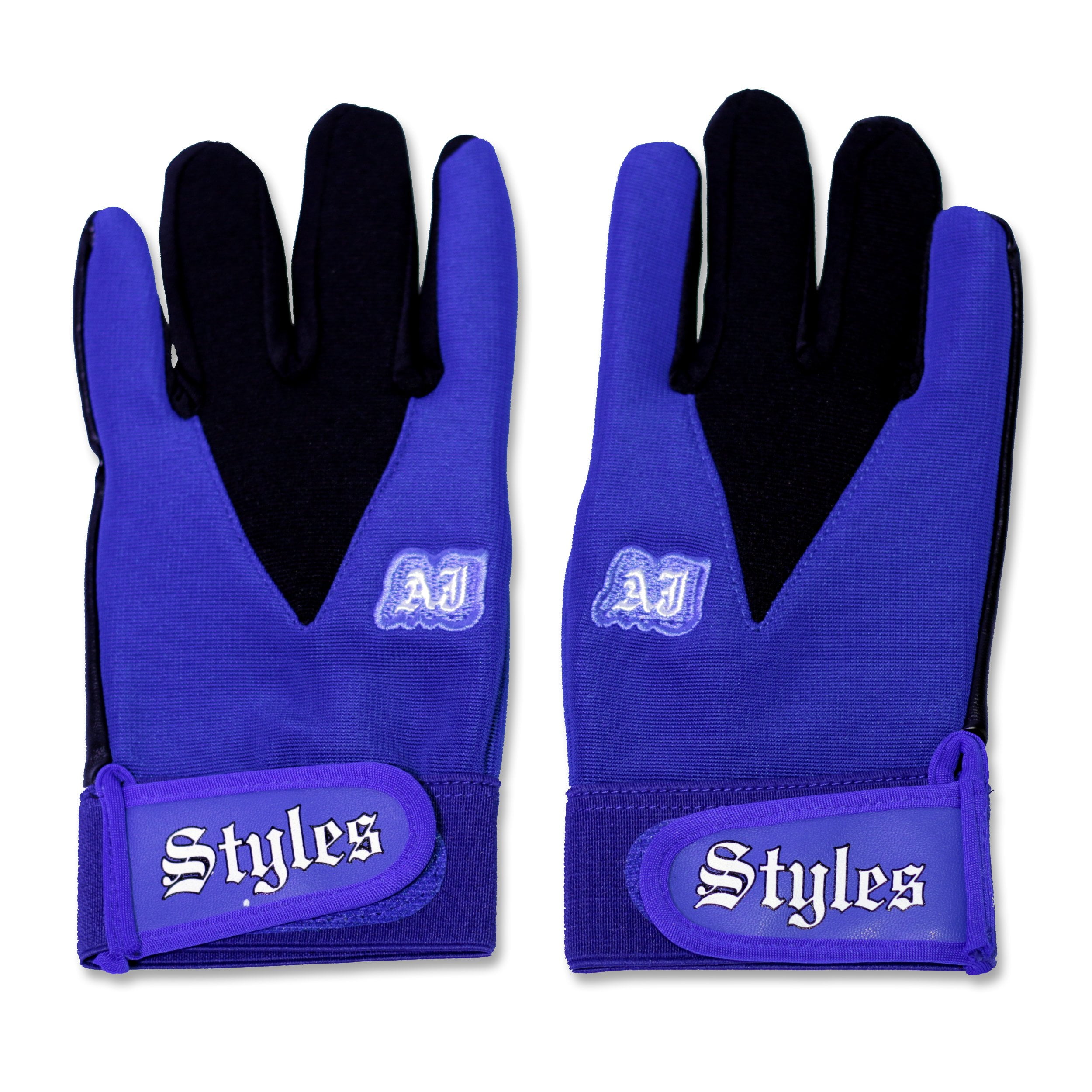 AJ Styles Blue Replica Gloves, WWE Superstar, Wrestling Fighting