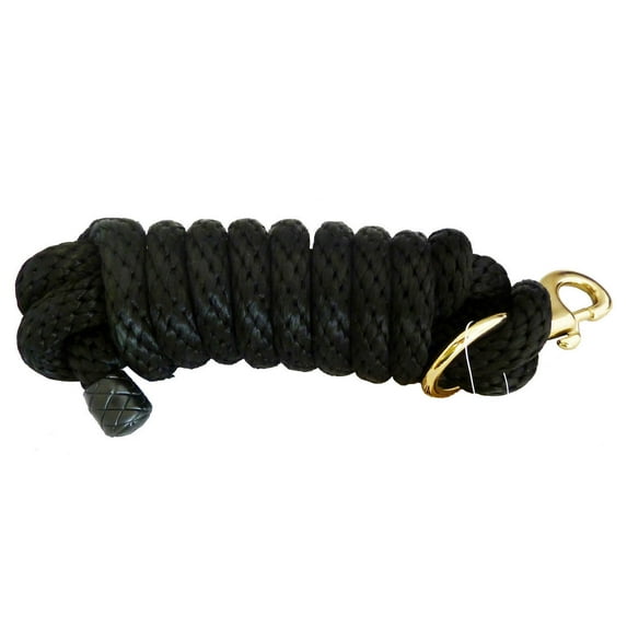 AJ Tack 8 1/2 Foot Nylon Lead Rope Black