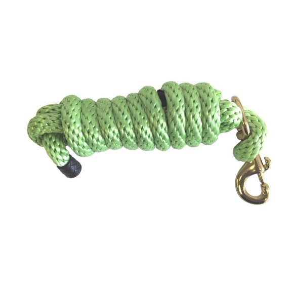 AJ Tack 8 1/2 Foot Nylon Lead Rope Lime Green