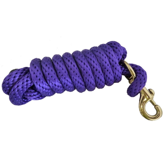 AJ Tack 8.5 Foot Poly Lead Rope Purple