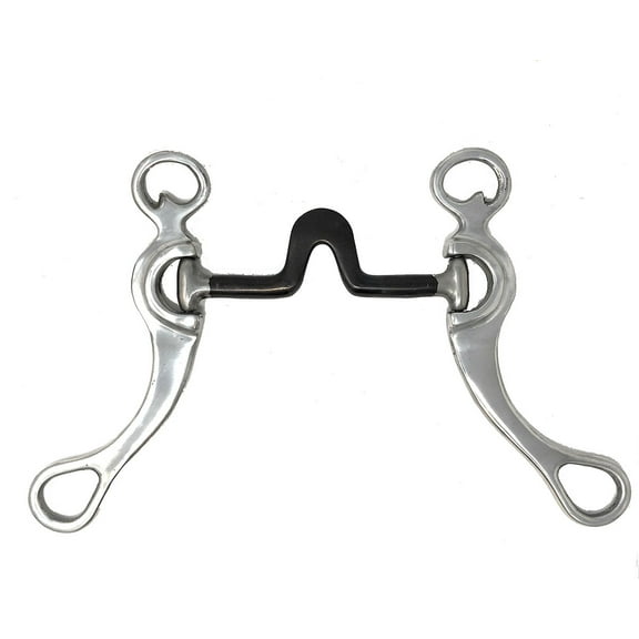 AJ Tack Aluminum Cheeks Swivel Port Spoon Bit