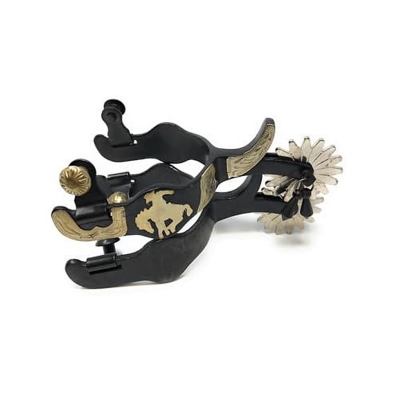 AJ Tack Antique Brown Bucking Bronc Spurs - Mens