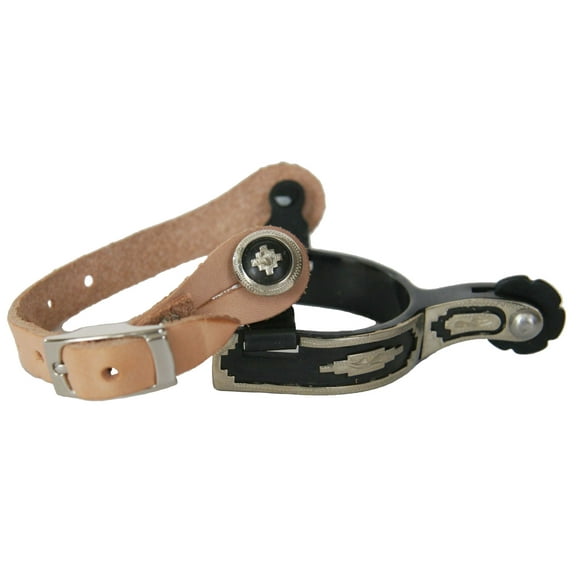 AJ Tack Baby Southwest Show Spurs & Spur Straps Set