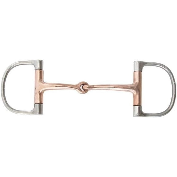 AJ Tack Copper Mouth Dee Ring Bit