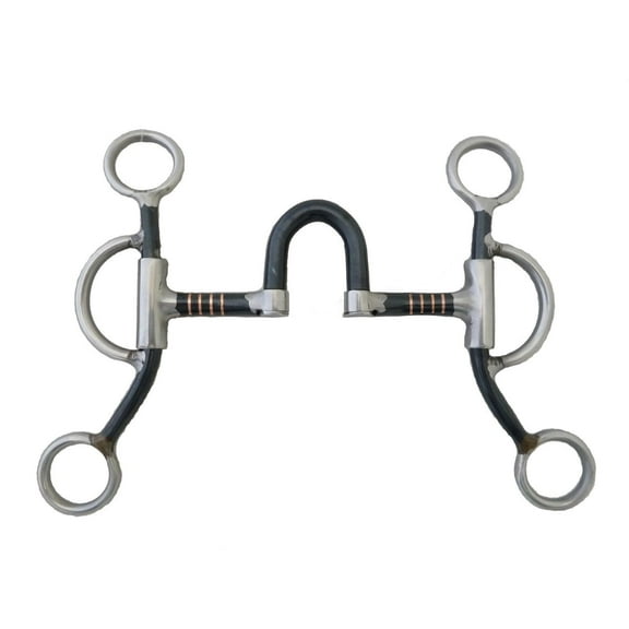 AJ Tack Double Rein Correction Short Shank Bit