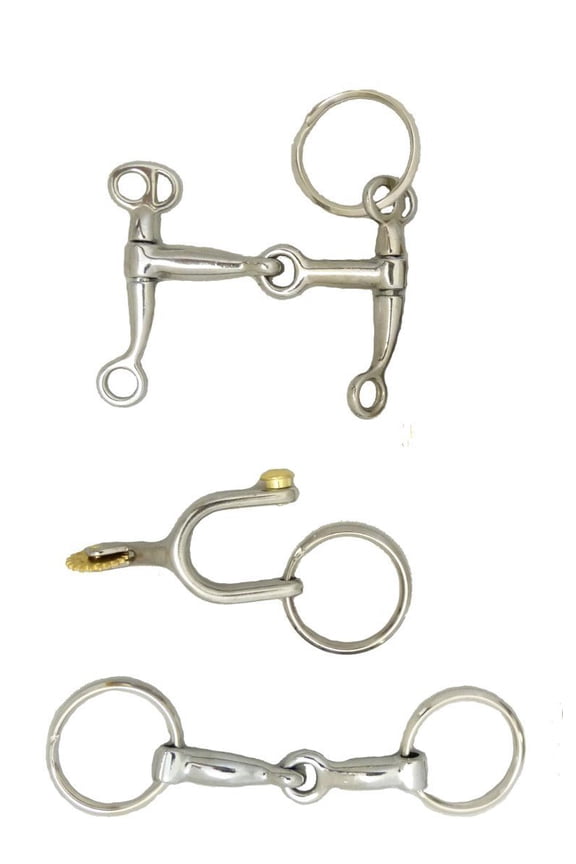 Horse Tack Keychains - Set of 3