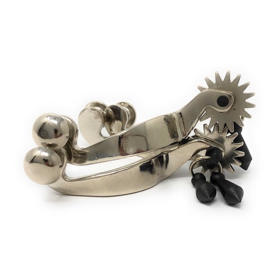 AJ Tack Baby Nickel Plated Spurs, Keepsake