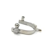 AJ Tack Ladies Stainless Steel Horizontal Rowels Bumper Spurs