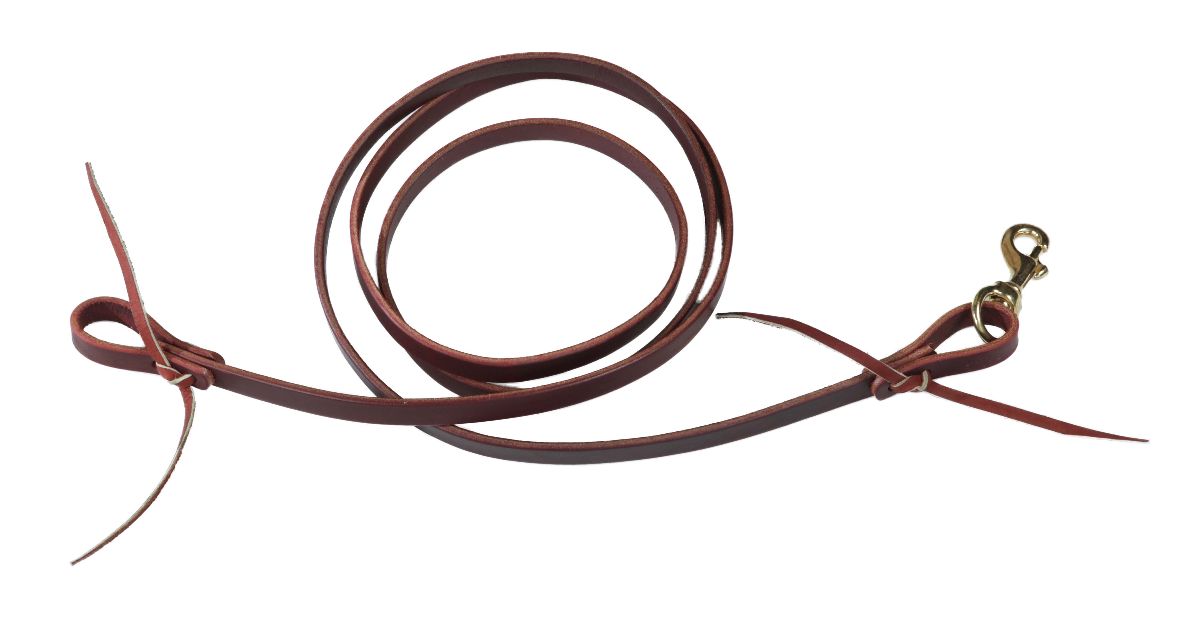 AJ Tack Latigo Leather Roping Reins