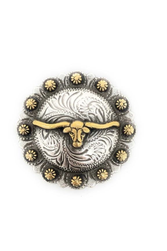 Longhorn Steer Berry Concho 1 1/4"