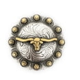 thumbnail image 1 of AJ Tack Longhorn Steer Berry Concho 1", 1 of 3