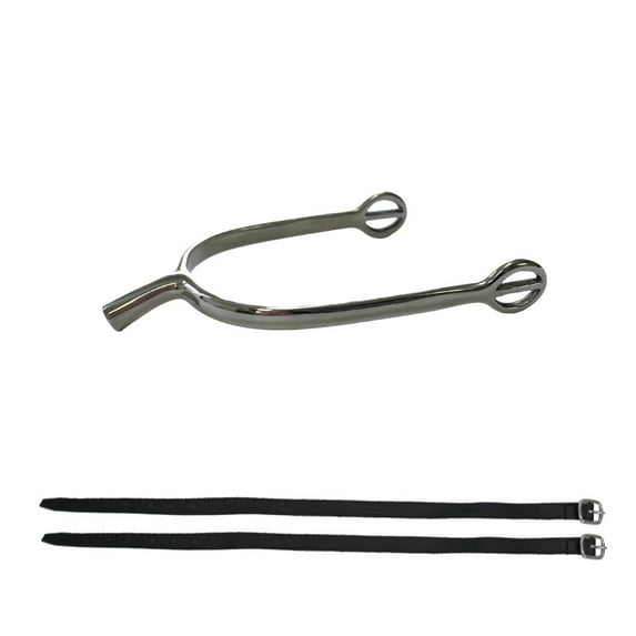 AJ Tack Ladies Prince of Wales English Spurs and Leather Straps