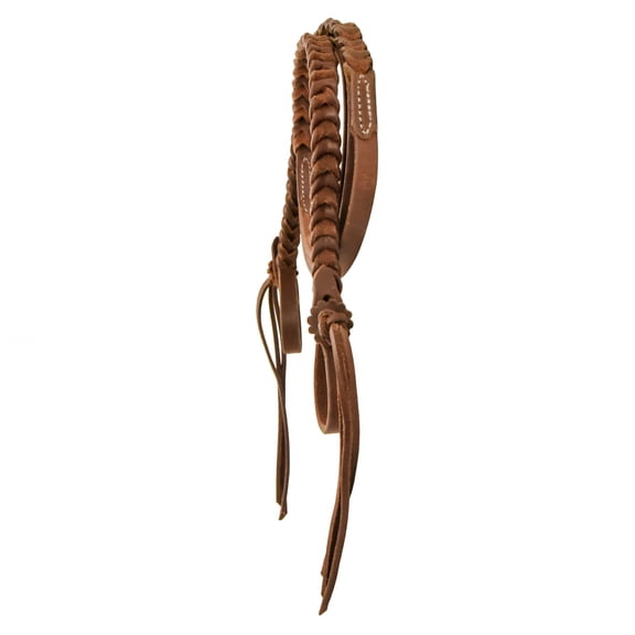 AJ Tack Oiled Braided Rattlesnake Roper Reins - 5/8in x 8ft