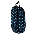 thumbnail image 1 of AJ Tack Padded Bridle Bag - Black with Turquoise Dots, 1 of 2