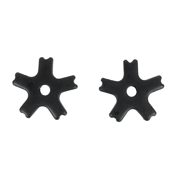 AJ Tack Spur Rowels Black 1 1/4" x 5 pt